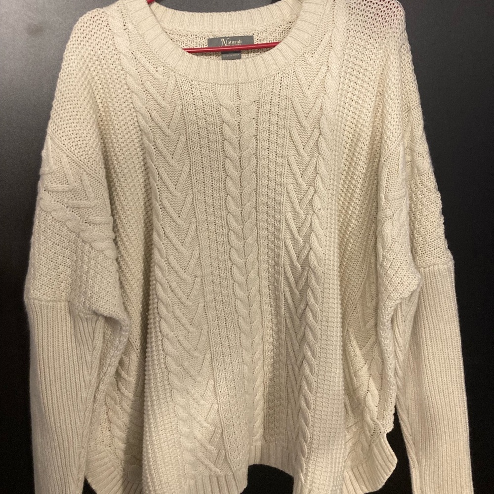 White Plus Sized sweater
